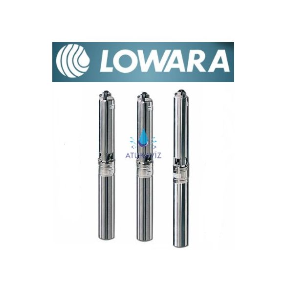Lowara 4GS11M-4OS 2W+30 MT csőbúvár szivattyú 9,4 bár 