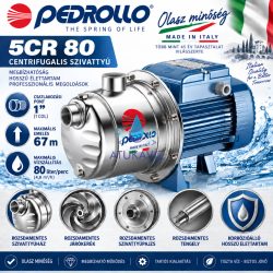 Pedrollo 5CRm 80 INOX 67méter 80liter