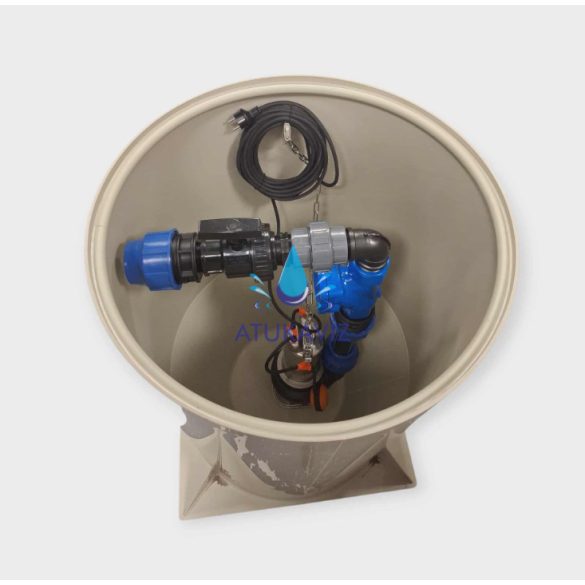 Szennyvízátemelő MINI 1000X700 550 literes szivattyúval 