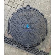 Öntöttvas fedlap DN600 D400 terhelhető 