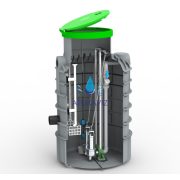 Szennyvízátemelő iker szivattyúval