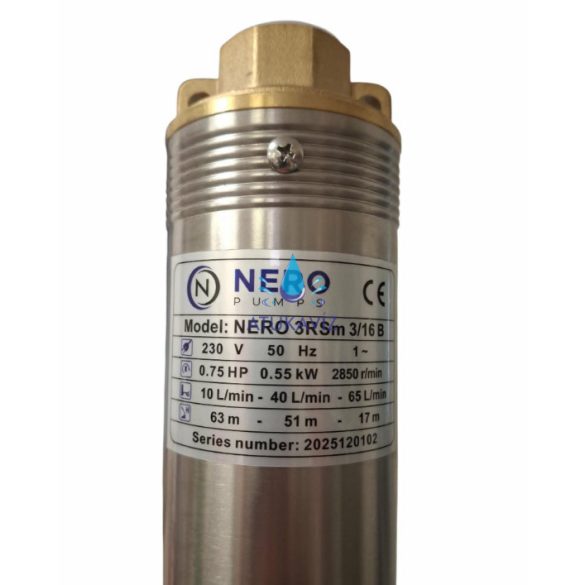 NR (NERO) 3RSm 3/16B búvárszivattyú 6.5bar 65 liter