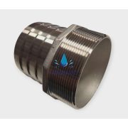 Saválló tömlővég 3"-80