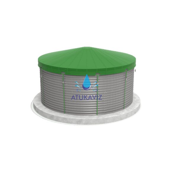 Felszín feletti záportározó acélból 