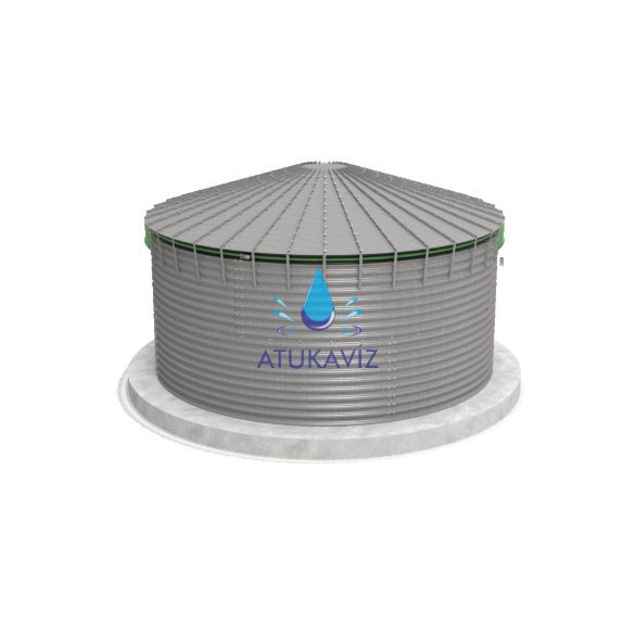 Felszín feletti záportározó acélból 