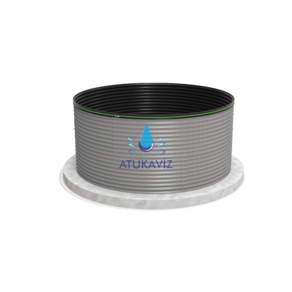 Felszín feletti záportározó acélból 