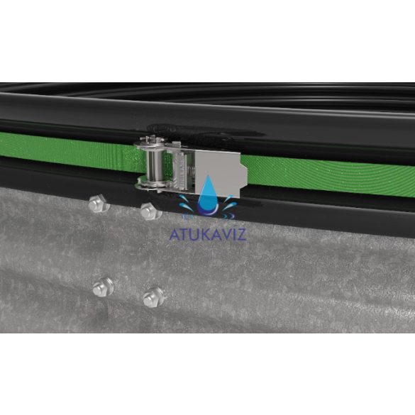 Felszín feletti záportározó acélból 