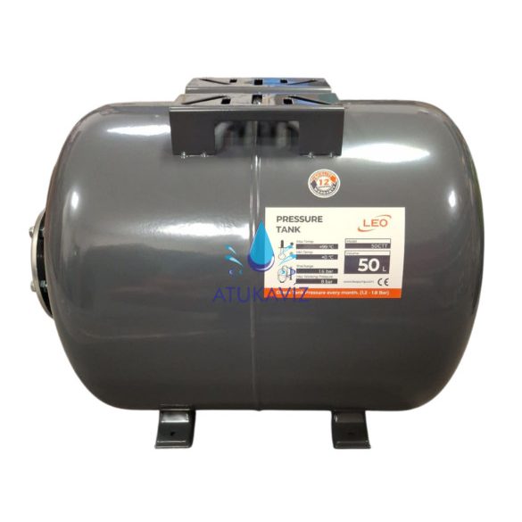 LEO hidrofor tartály 50 liter fekvő 
